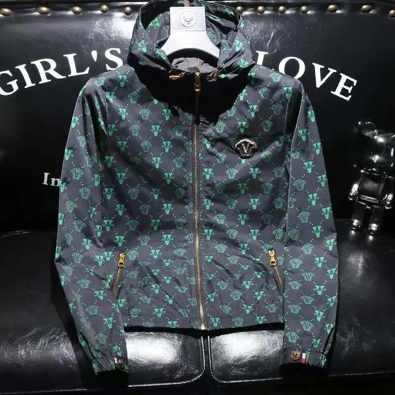 European High-End Casual Versatile Hooded For Men, Spring And Autumn New Trendy Slim Fit Youth Jacket