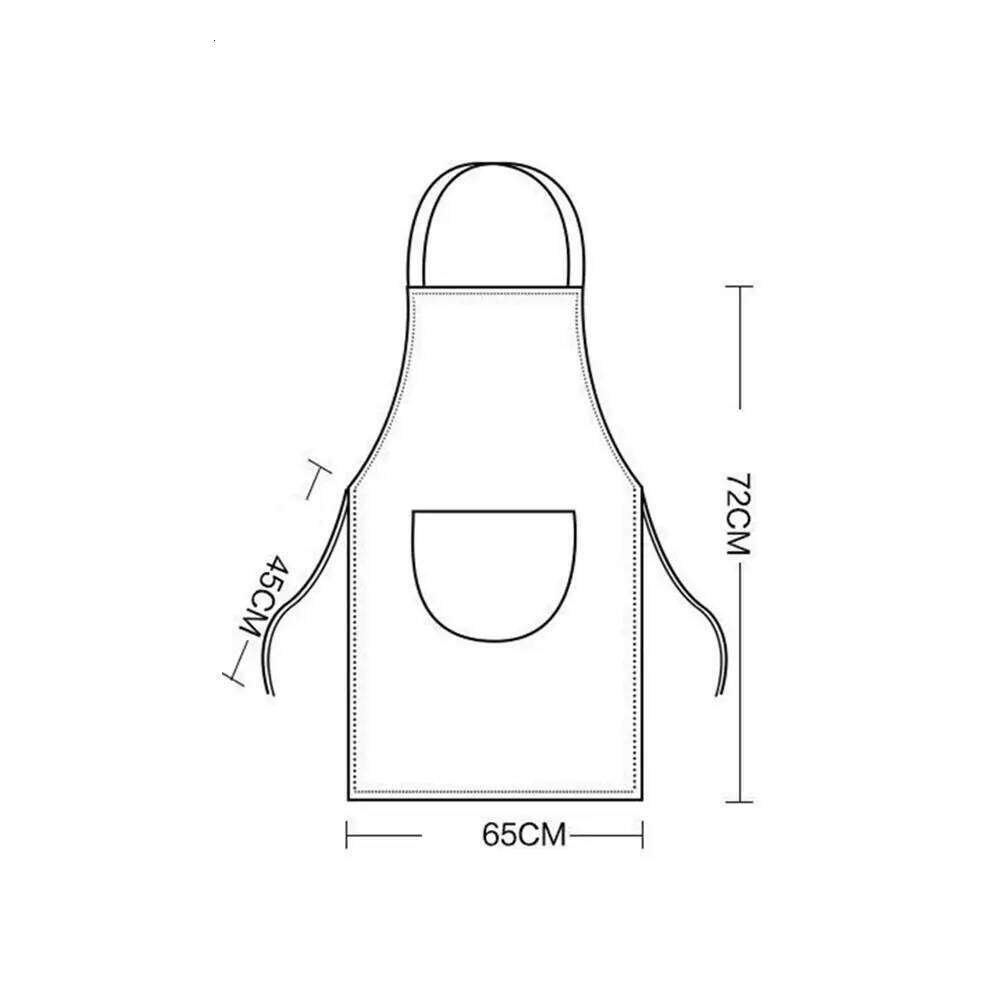 New PVC Apron Waterproof Oilproof Kitchen Smock Sleeveless Cooking Work Clothes Household Cleaning Tools & Accessories S260205