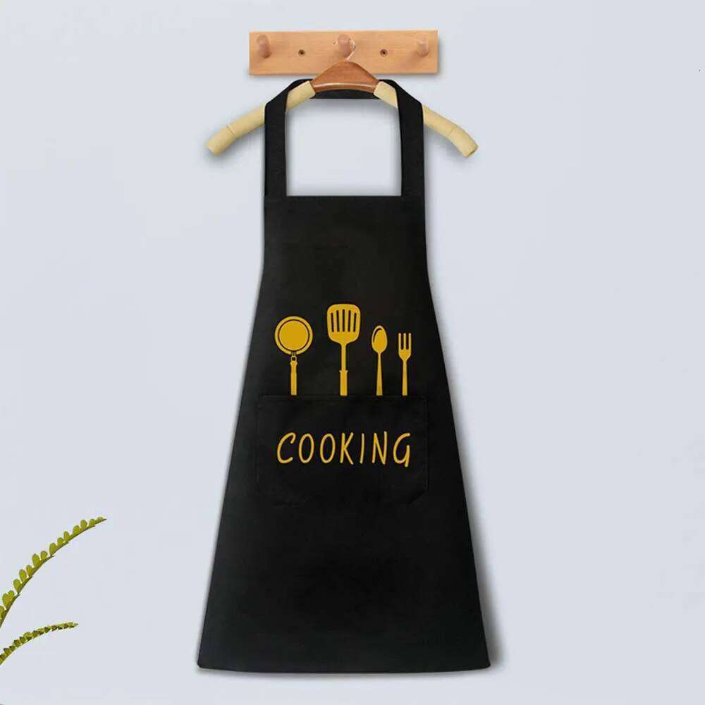 Cooking Home 1Pcs Pvc Girdle New Waterproof And Oilproof Kitchen Aprons For Woman Men Chef Work Apron S260205