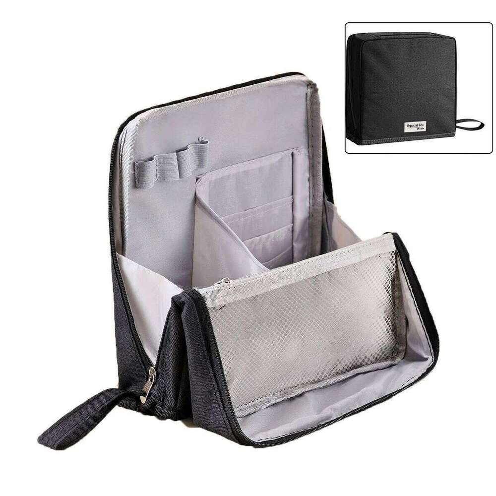 1 multi-purpose large-capacity Oxford cloth vertical makeup bag, portable waterproof with compartment Y260206