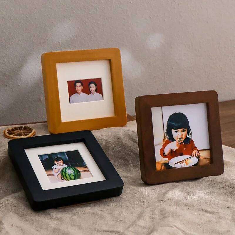 Small Picture Mini Photos Frames Marco Fotos Vintage Children's Frame Home Decor Cute Kids Photo Display S260205