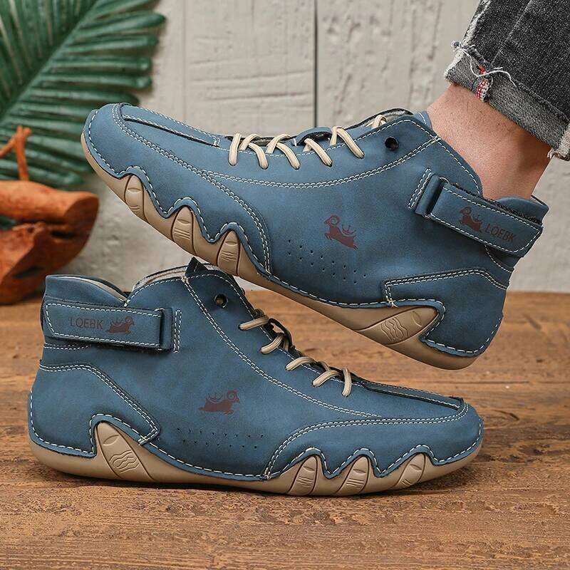 Men's Eye-catching Retro Design Flat Are Comfortable Breathable Non Slip Lightweight Durable Outdoor Walking Trend Shoes