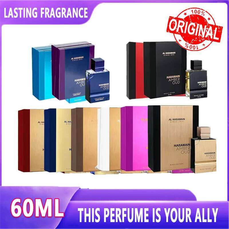 60ml Original Amber Oud Gold Edition Arabian Perfume High Quality Noble Lady Fragrance Spray Pheromones Attract Men Cologne H260206