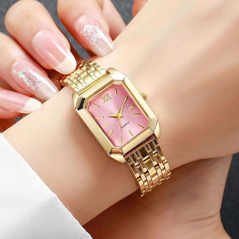 1/8PCS Fashion Rectangle Women Quartz Wristwatch Casual Ladies Watches Girls Clock Reloj MujerWithout Box Z260206