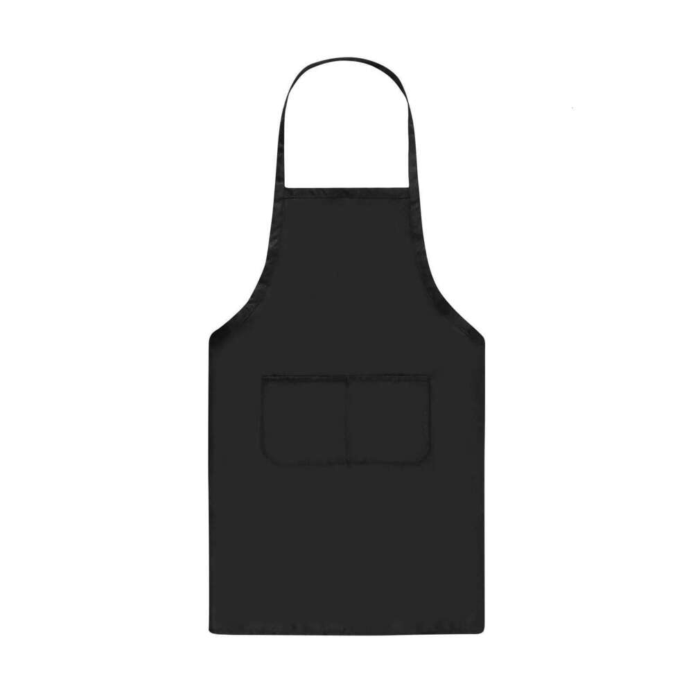 Men Women Plain with Double Pockets Waterproof Cooking Aprons Chef Waiter Barbecue Hairdresser Apron Kitchen Supplies S260205