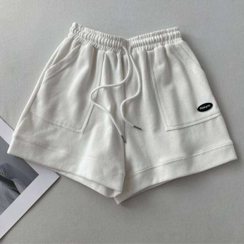 Fashion Casual Drawstring Women Korean Loose High Waist Sport Female Summer New Pockets Chic All Match Shorts XJ260206