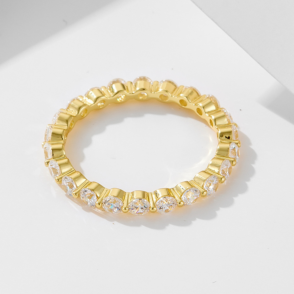 S925 Silver Wedding Banquet Set Combination Ring Hand Accessories