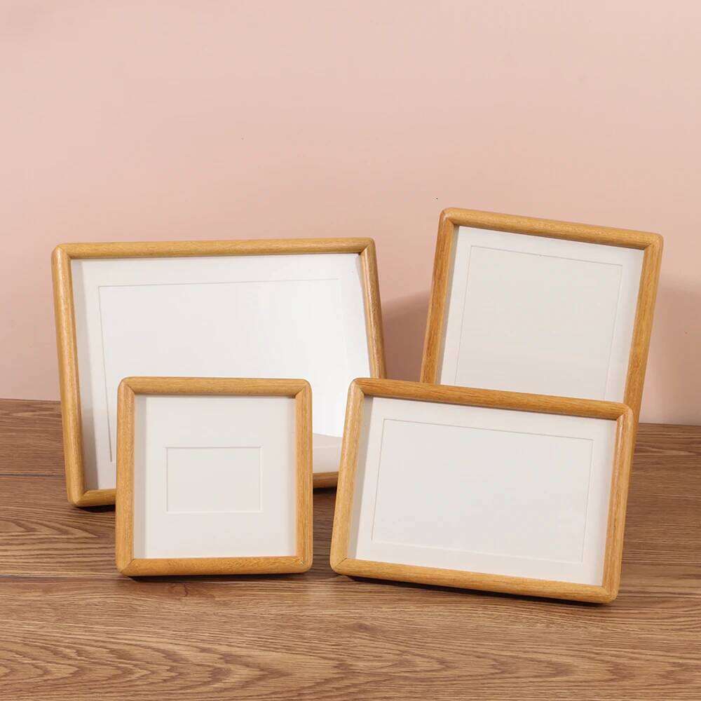 Fashion 6/7/8 Inch Black Walnut Real Wooden Handmade Mortise Tenon Photo Simple Picture Frame S260205