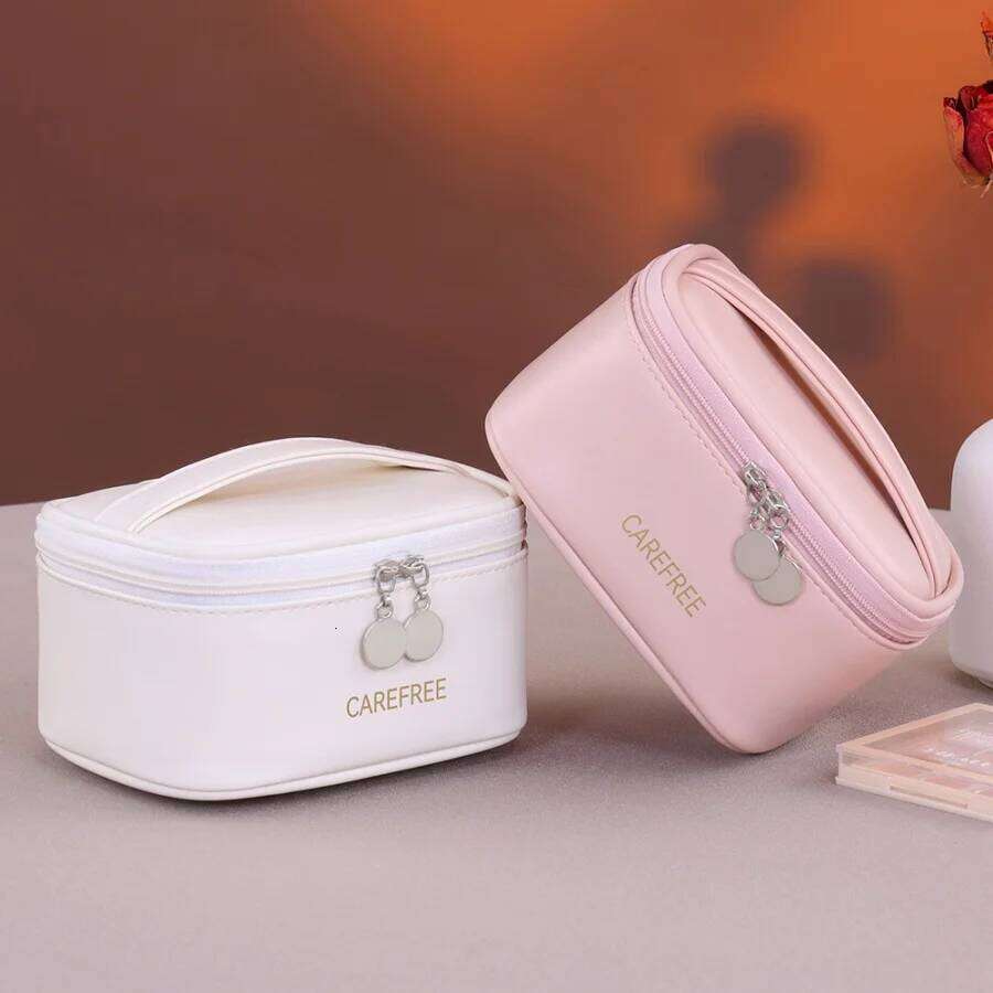 PU Travel Supplies Storage Square Lipstick Mini Cute Makeup Portable Multifunctional Miscellaneous Bag Y260206