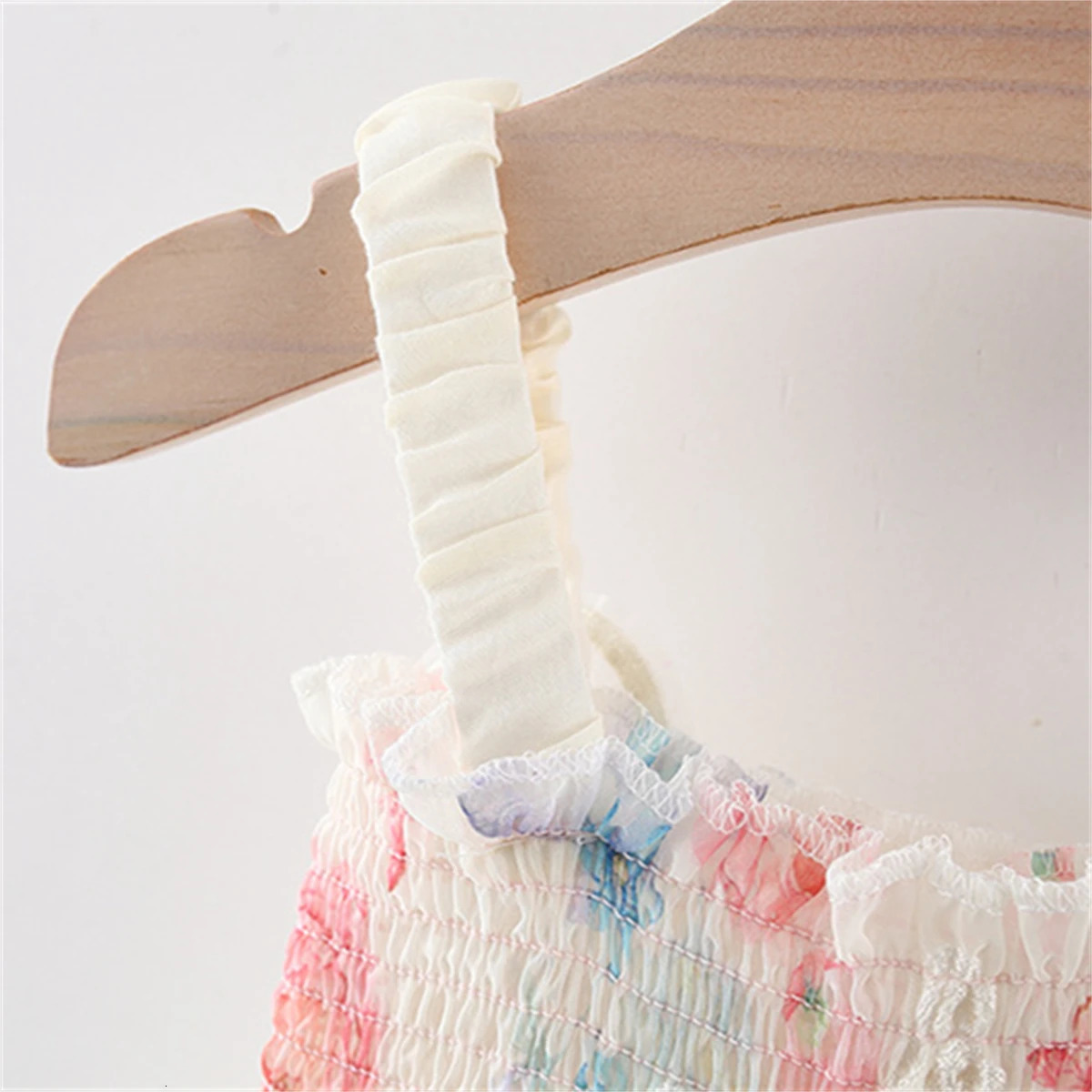Baby Dresses Summer Sleeveless Flower Wing Girl KidS Dress First Birthday Outfit Princess Flower Fairy Girl Dress 260205