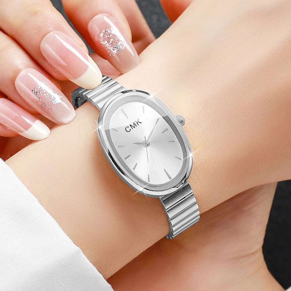 Fashion Oval Dial Women Watches Ultra-thin Strap Analog Quartz Wristwatch Girls Clock Reloj MujerWithout Box Z260206