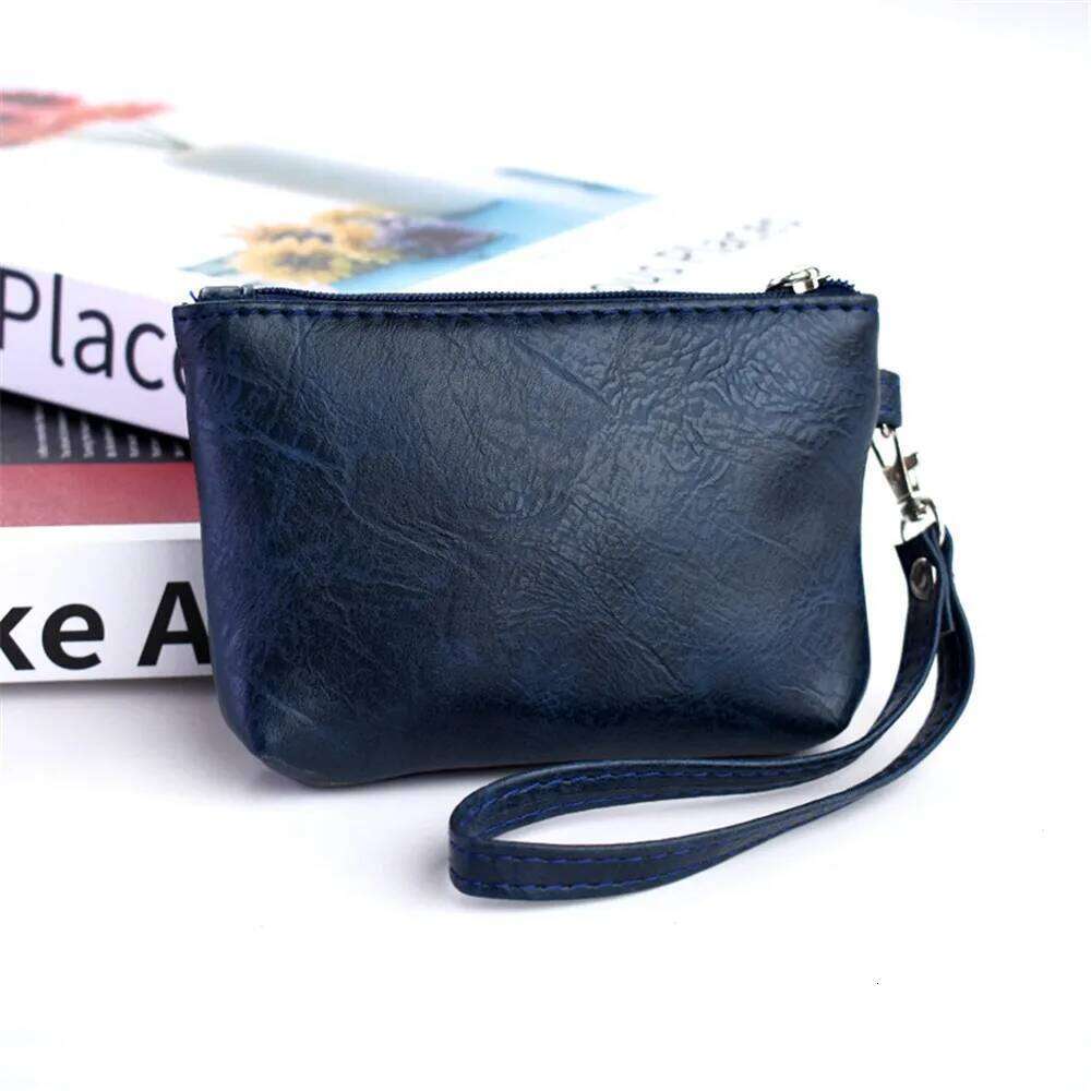 Women Men Kids Wallet Lady Double Zipper Purse Pu Leather Multifunctional Coin Money Credit Card Key Ring Keychain Handbags Y260206
