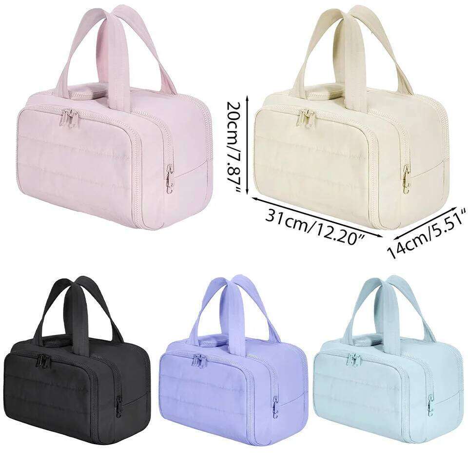 Large Capacity Cosmetic Bag Female Travel Wash Handbag Bathroom Partition Shower Makeup Pouch Waterproof Toiletries Organizer Y260206