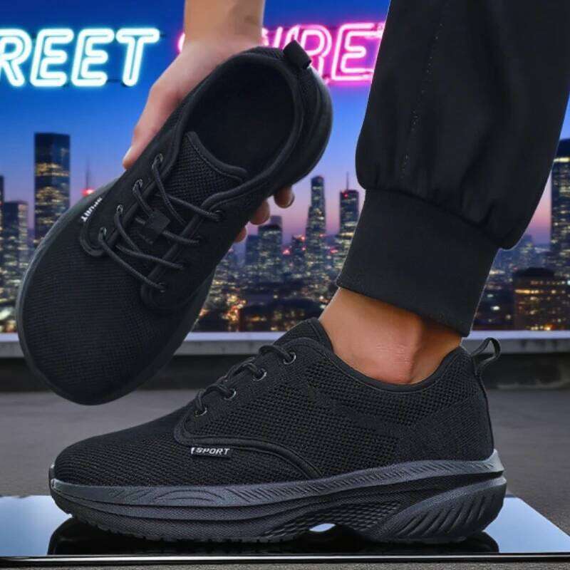 Wide Platform Shoes Men Tennis Femimino Slip on Breathable Sneakers Minimalist Soft Barefoot Walking Shoe Zapatillas De Deporte