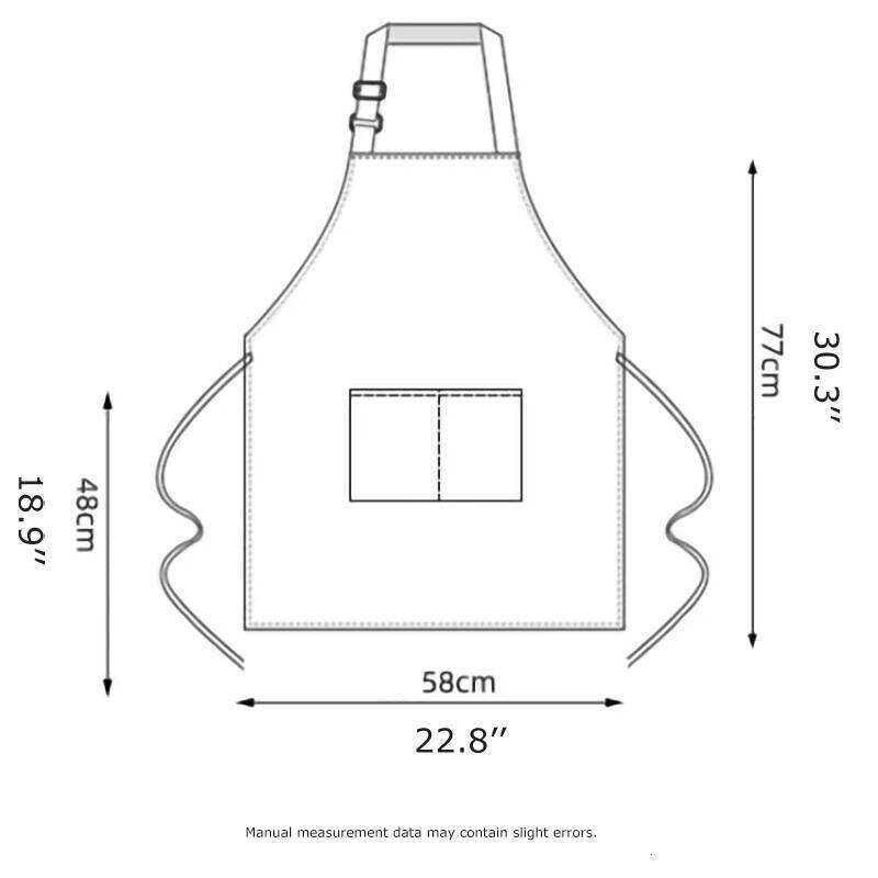 Customizable White Black Customize Logo Personalized Apron Waterproof For Man Women Cooking Restaurant Waiter Work Clothes S260205