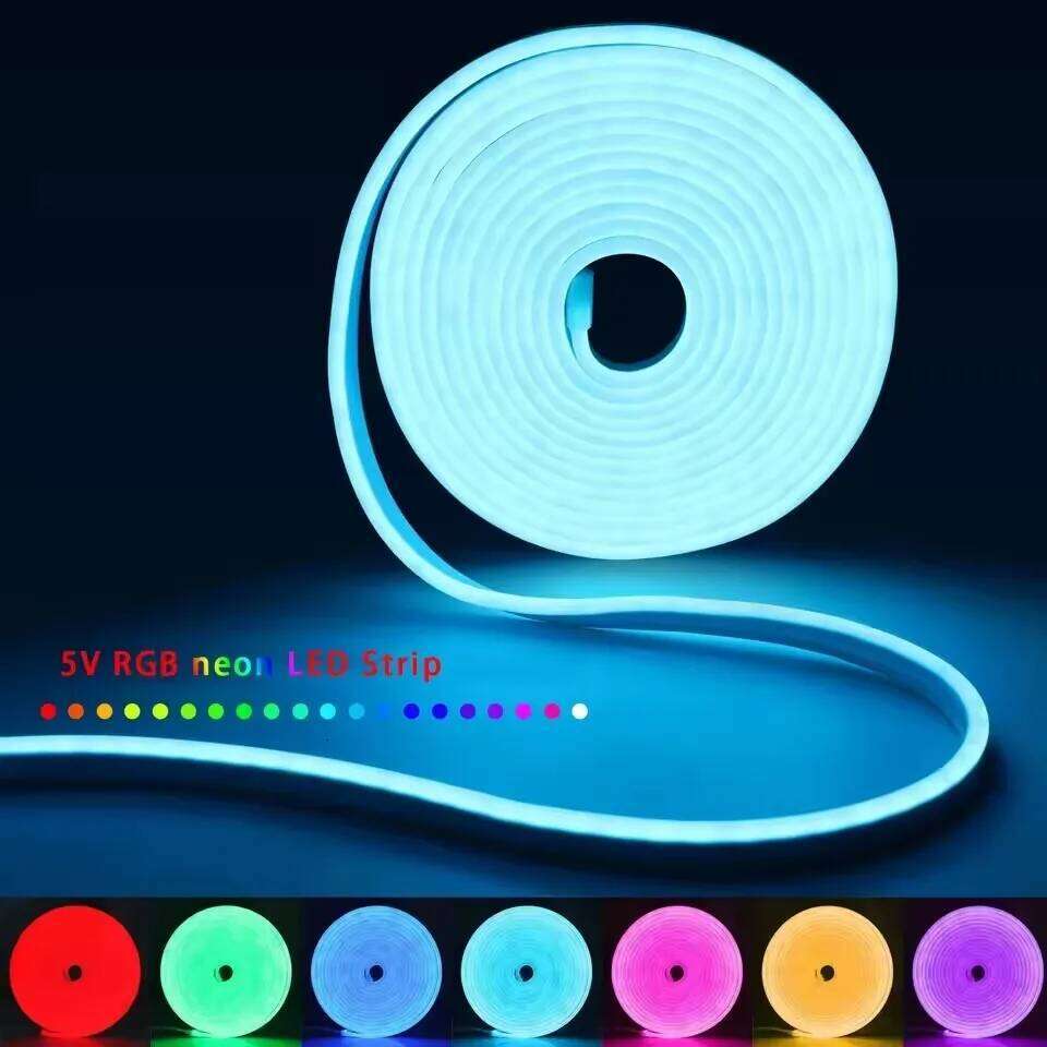 5V RGB Led Strip 1M 2M 3M 5M Ip65 Rgb Lamp Tape and Remote Diy Neon Deocoration for Home Cabinet Decor Z260206