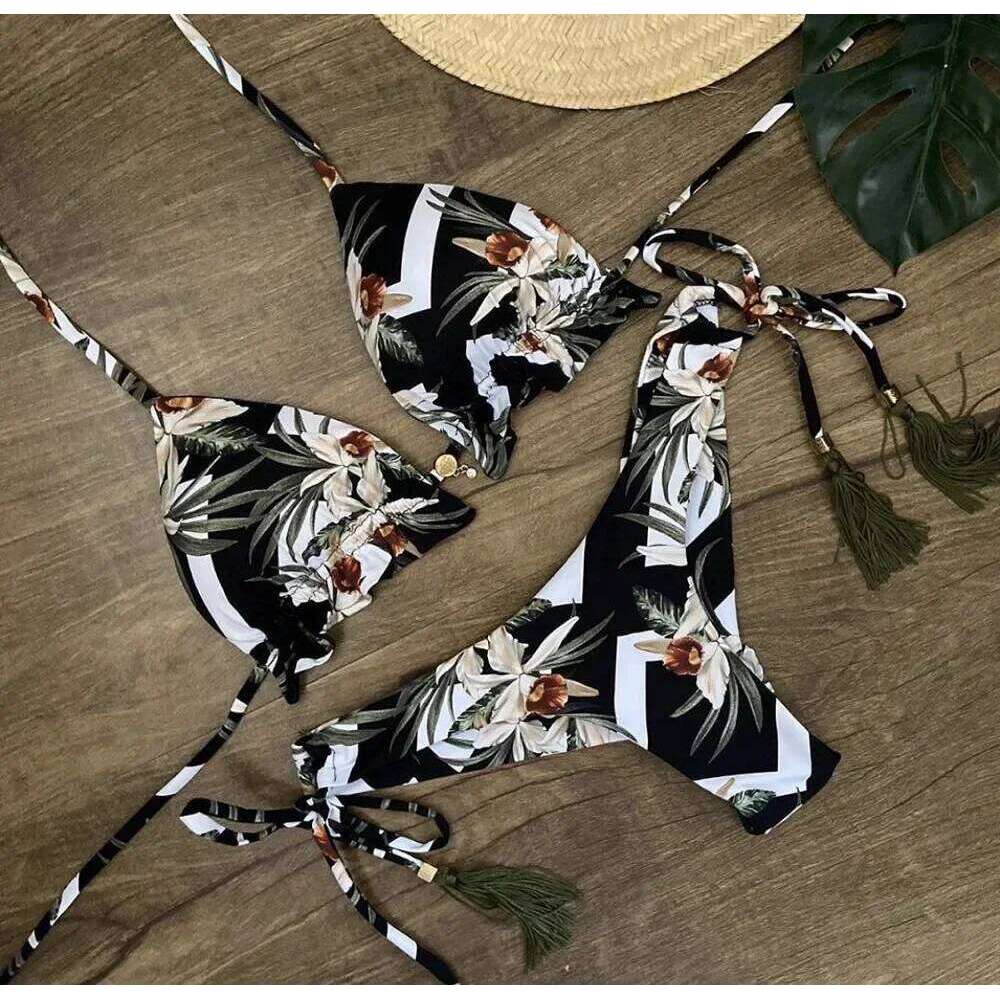 Bikini Women's Swimsuit 2023 New Swimwear Female Sexy Bikinis Set Push up Swimming for Bathing Suit Women Swimsuits XJ260206