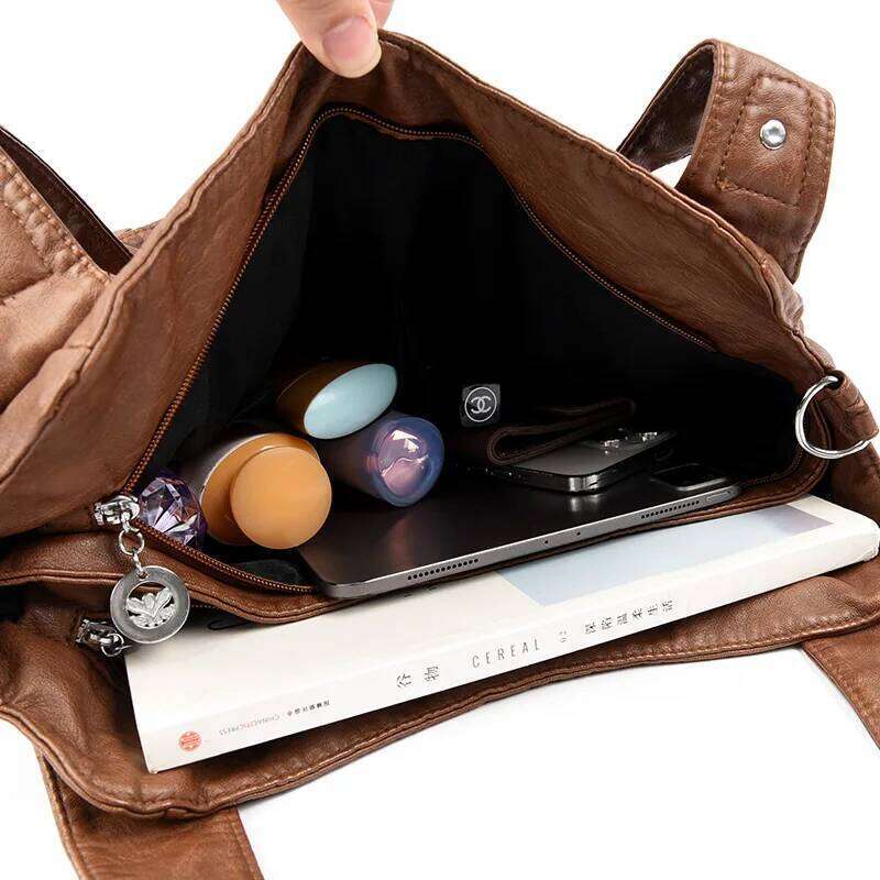 High Quality Soft Large Capacity Tote Bags Luxury Shoulder Crossbody Bag For Women 2024 Fashion Female Handbags Purse Sac Y260205