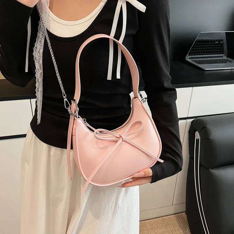 Luxury Design Shoulder for Women Half Moon Hobo Bag Lady Fashion Brand Underarm Bags PU Leather Small Clutch Handbag Purse Y260205