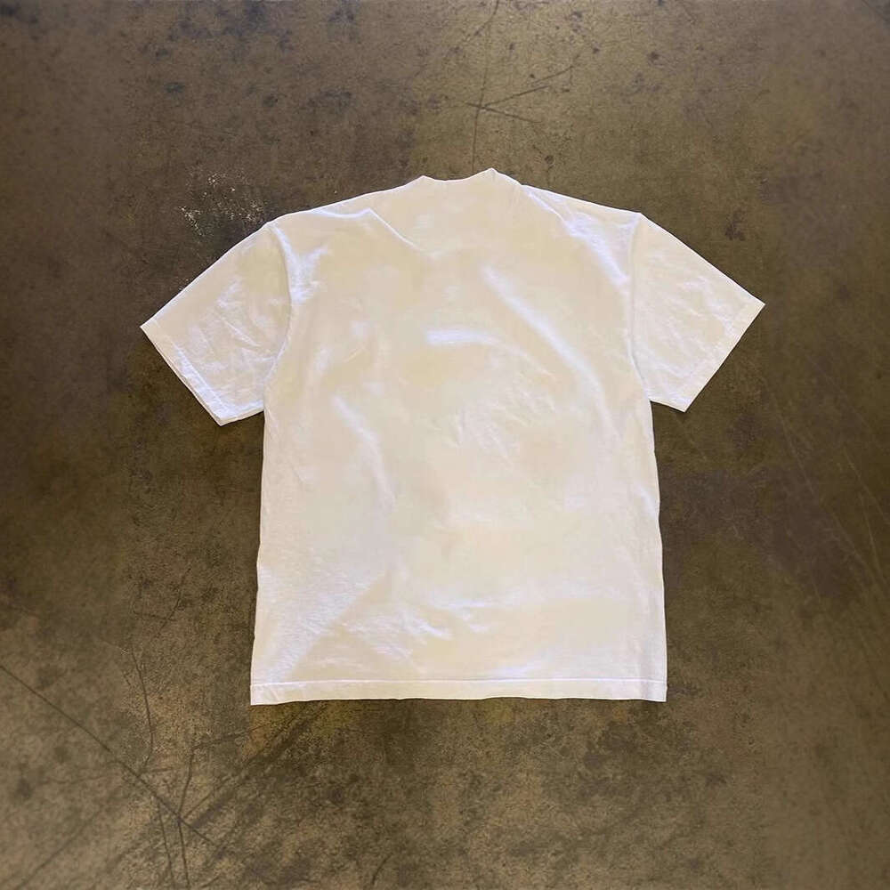 250g heavyweight pure cotton! American-style oversized number 22 printed couple's loose-fitting short-sleeve T-shirt for women and trendy men