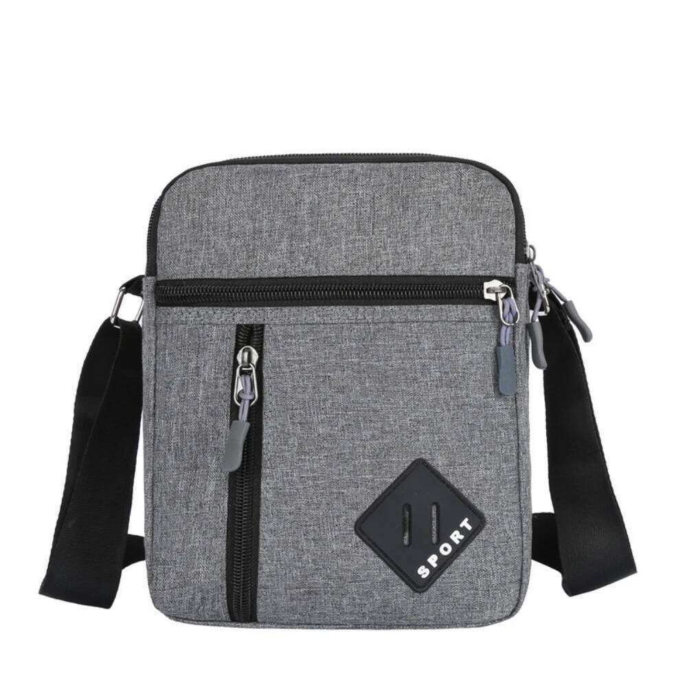 Men's Nylon Waterproof Oxford Fabric Crossbody Single-Shoulder Casual Bag for Men XJ260129