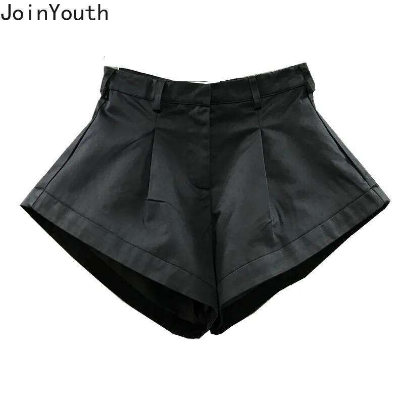 Korean Y2k for Women High Waist Wide Leg Pants 2025 New Bottoms Casual Fashion Shorts Pantalones Cortos De Mujer XJ260206