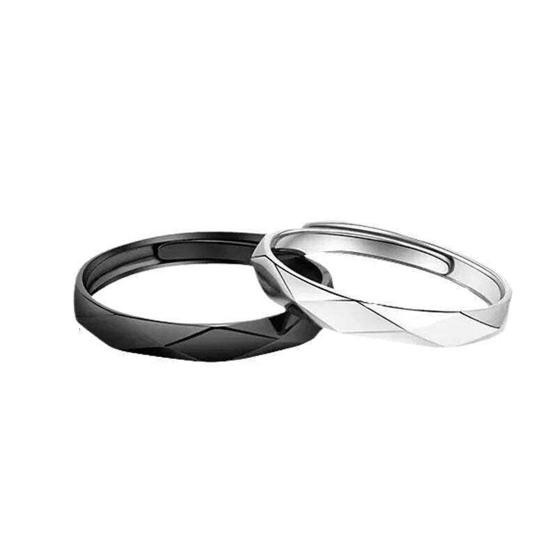 Hot Selling Silver Couple Rings For Women Men Party Gift Jewelry Valentine's day Gifts W260206