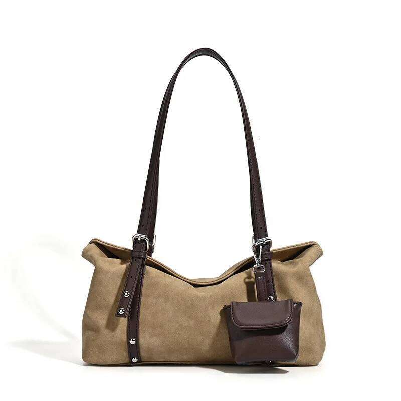 New Vintage Design Top Layer Single Shoulder Versatile Autumn Winter Crossbody for Commuting Square Shape Leather Bag Y260205