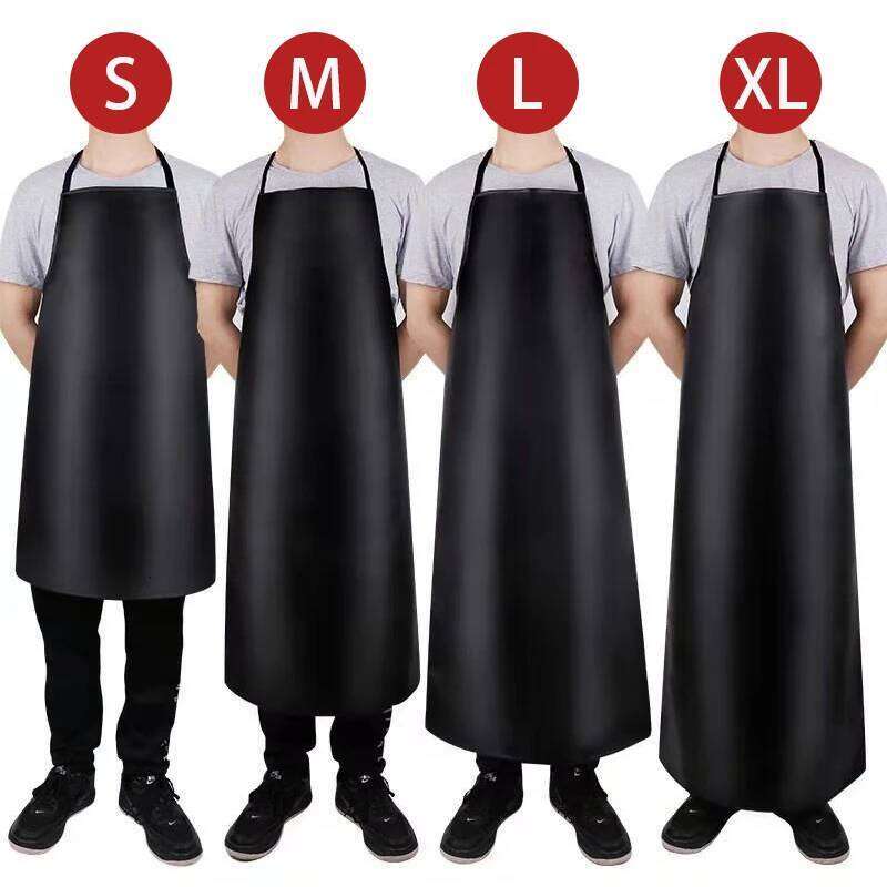 Leather Waterproof Oil Proof Aquaculture Thickening Kitchen Work Restaurant Labor Protection Home Appliance Cleaning Apron S260205