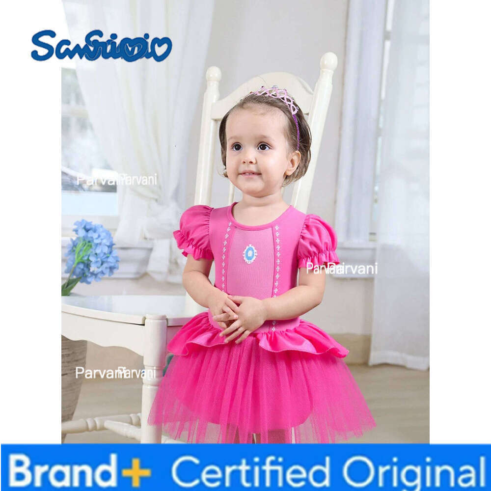 Sanrio Girl Romper Dress With Headband Size 3-18M Infant Clothes Rose Color Soft Baby Jumpsuits H260206 - view 5
