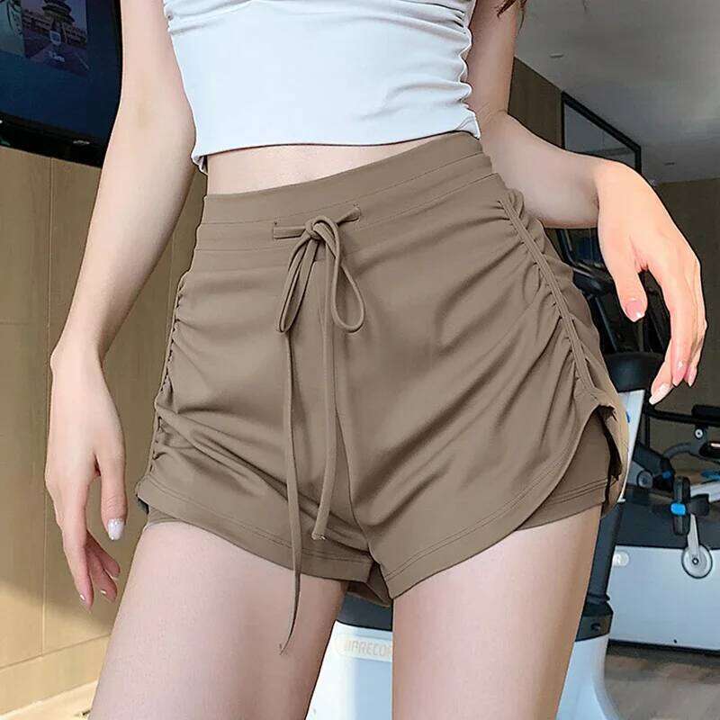 Summer Women Sports anti-slip Quick breathable outdoor recreational Training Fitness running yoga shorts XJ260206