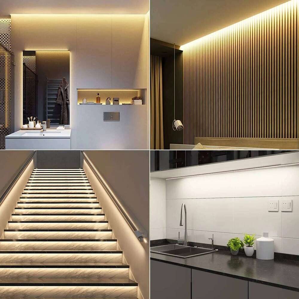 FOB COB LED Strip Lights High Density Flexible Diode Tape Light 3000K 6000K Linear Dimmable 12V Home Decoration Z260206