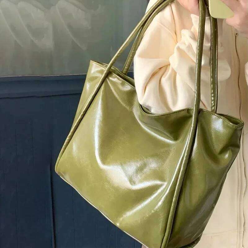 Spring Summer Women's Tote Commuter Shoulder Underarm Bag High Quali Large Capaci Handbag PU Leather Magnetic Buckle Y260205