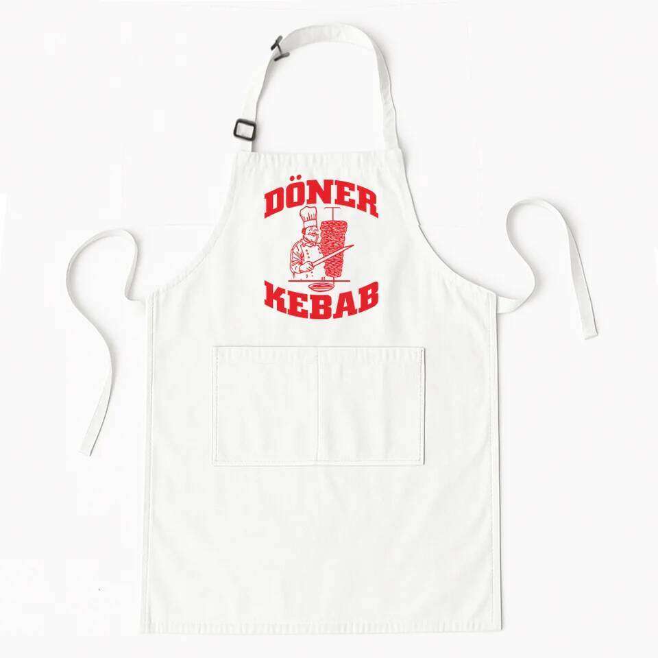 Doner Kebab Aprons Bib for Men Women Chef Kitchen Cooking Tablier Cuisine Painting AP-018 S260205