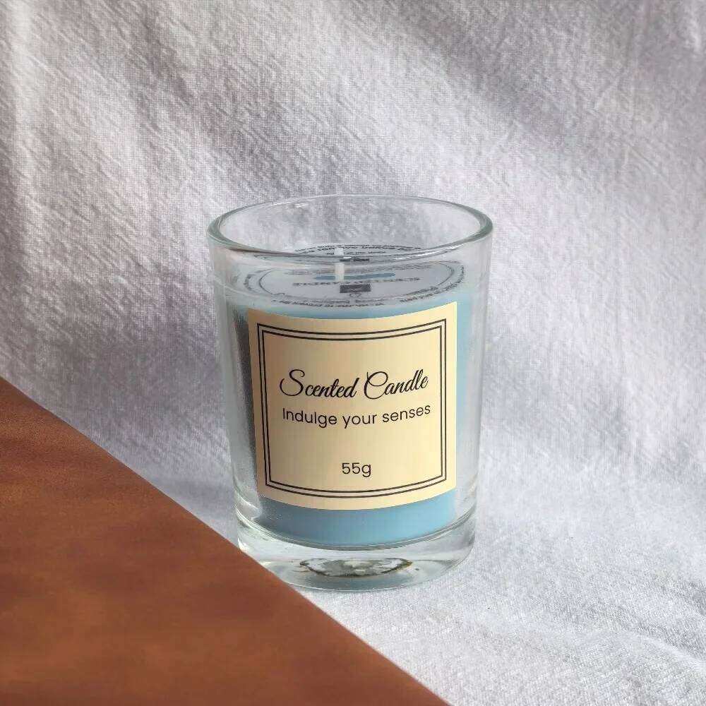 2026 Lavender Premium Box Glass Handmade Soy Wax Smokeless Creative Aromatherapy Candle Companion Gift S260205