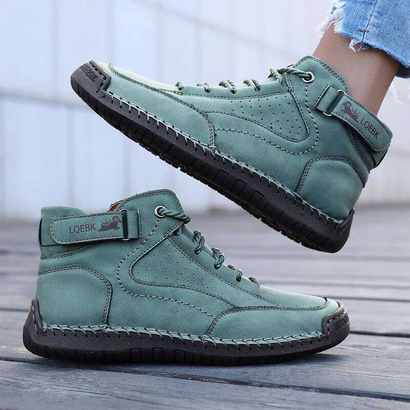 Retro Women's Boots Classic Fashion Design Breathable Casual Loafers Handmade Leather Soft Comfort Spring/autumn Women Sneakers