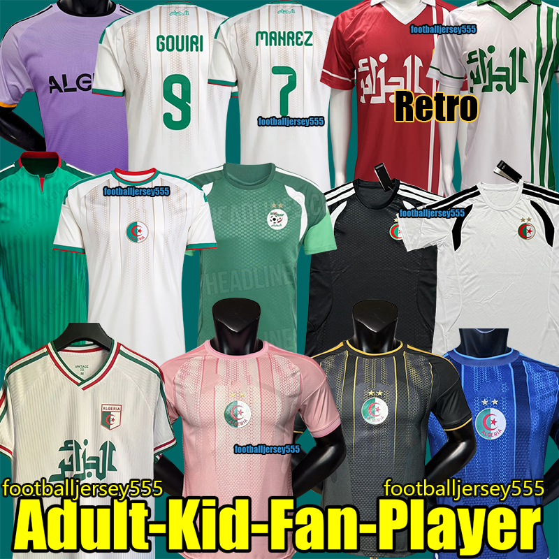maillot algerie 2026 BENRAHMA Algerie Soccer Jerseys 2026 MAHREZ BENNACER GOUIRI Algeria football shirt AMOURA kits men kids sets maillot de foot 2026 2027