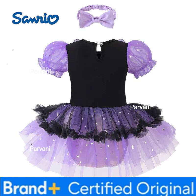 Sanrio 2025 Girls Witch Princess Outfit Infant Baby Tutu Halloween Cosplay Kids Romper Clothes Birthday Costume Dress H260206 - view 4