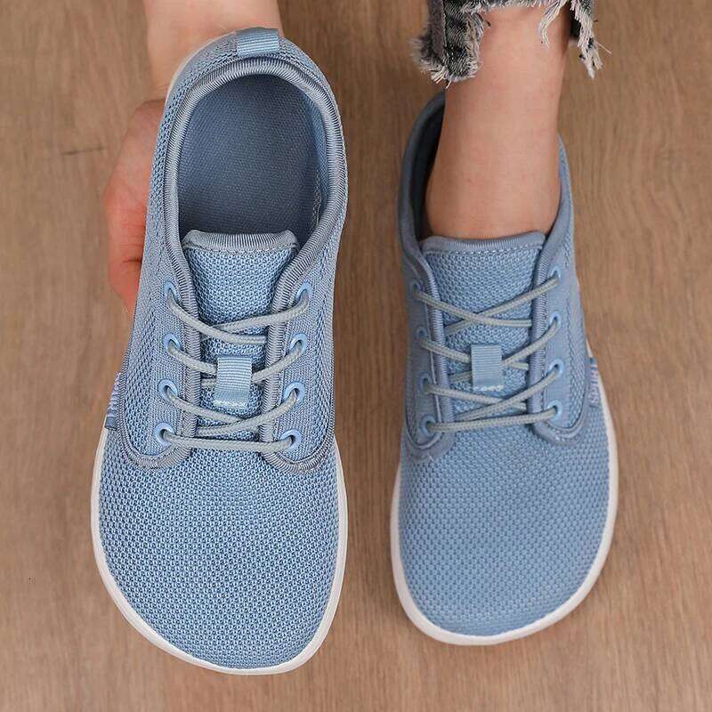 Women's Sneakers Toe Barefoot Casual Wide Last Fashionable Canvas Black Flat Board Summer Breathable Mesh Shoes