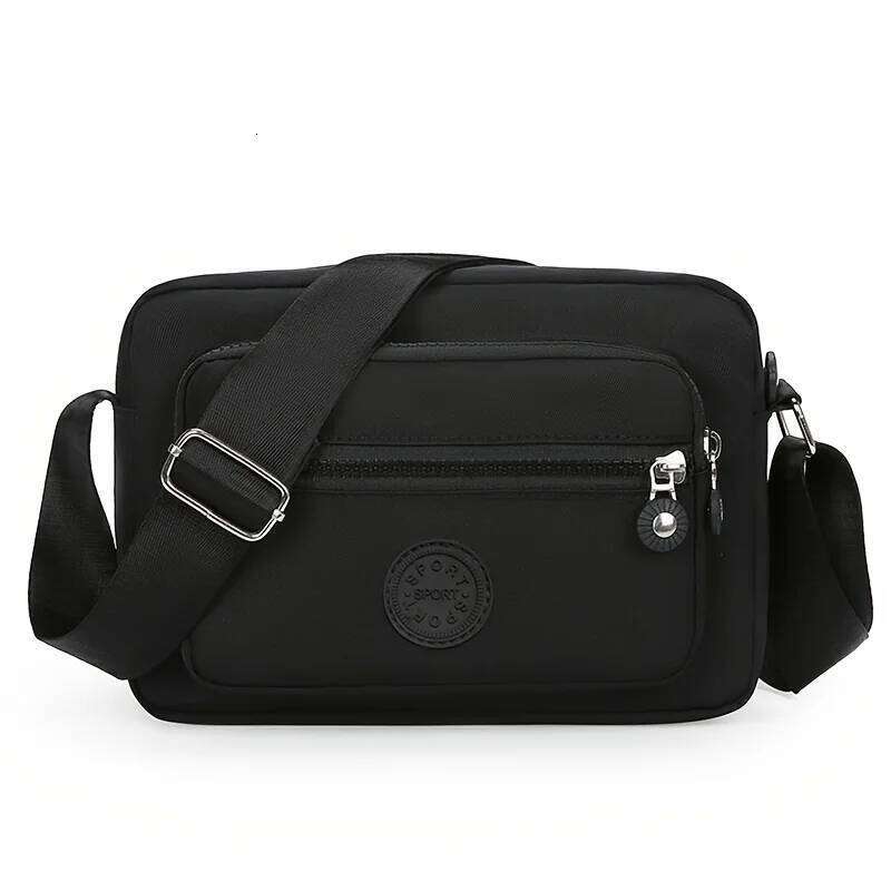 1pc Lightweight Nylon Women's Shoulder Bag,Adjustable Strap,Casual Crossbody Design in Mint,Zipper Closure, Ideal for Everyday XJ260129