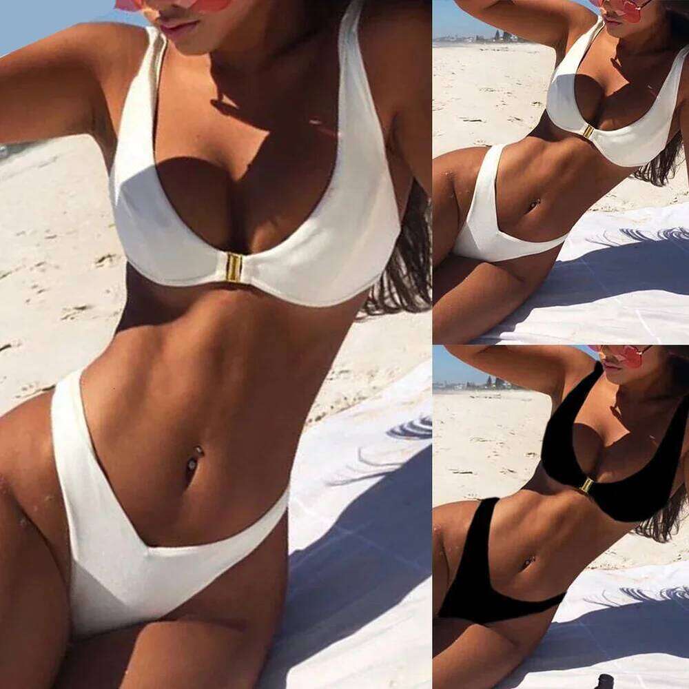 Vacation Club Holiday Bikini Set Swimwear Bathing Suits Slight Strech Swimsuit Sexy Swimming Two Piece Womens Female Stylish Z260206