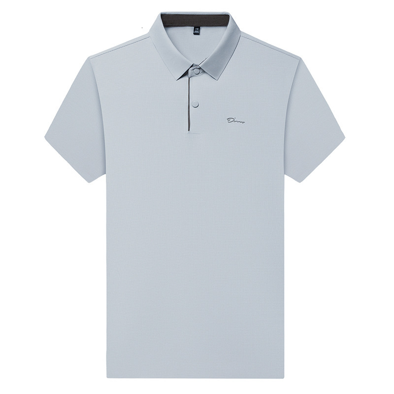 Seamless Polo Summer 2026 Men's Fashion Polo Shirt Daily Casual Middle-Aged Men's Luxury Brand Designer Clothes Top Short Sleeve T-Shirt Men