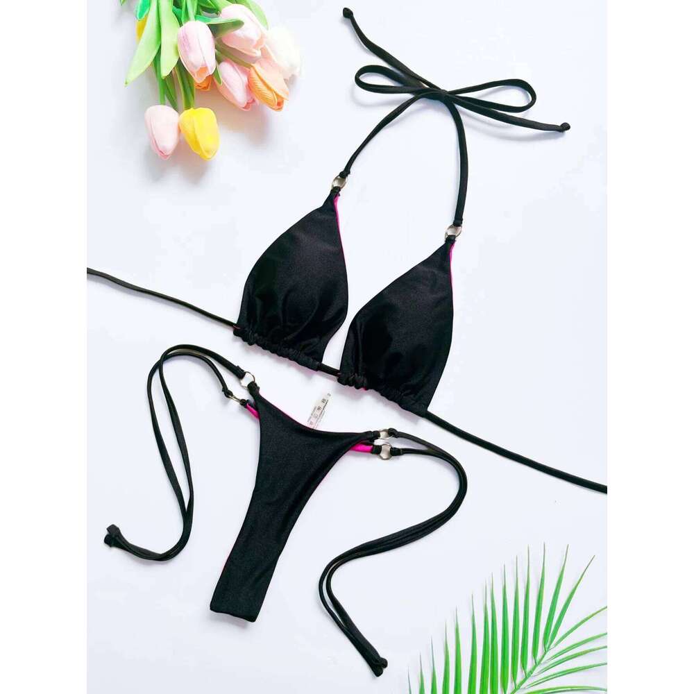 RUOTONSEPT 2024 New Sexy SolidBandage Bikini Set Women's Swimsuit Two-piece Triangle Swimwear Bathing Suit Brazilian Biquinis Z260206