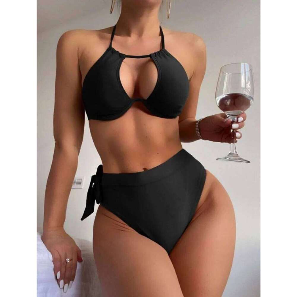 Push Up Underwire Padded Swimwear Women High Waist Bikini Mujer Banador Badpak Dames Maio Biquinis Femme Z260206