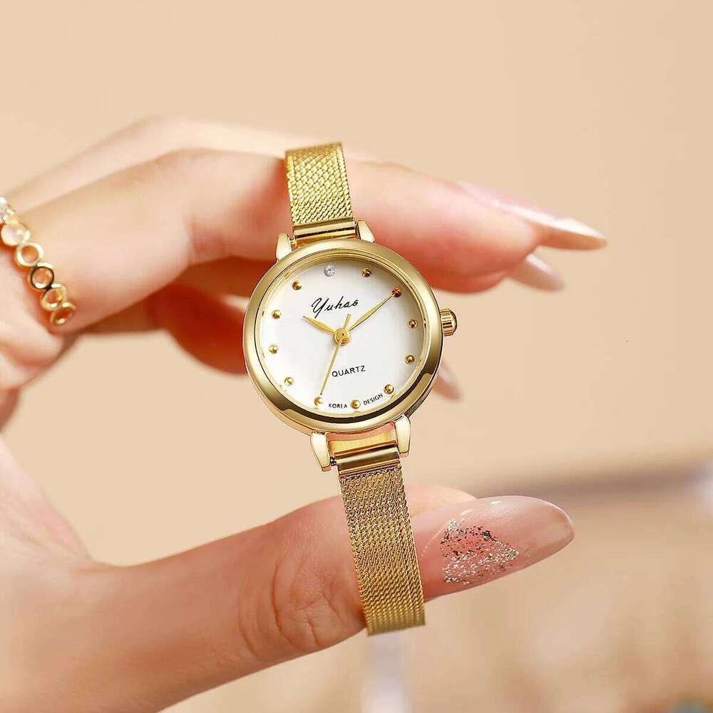 New Arrival Light Luxury Fashion Mesh Dot Quartz Watch Women for Christmas and Halloween Gifts Z260206