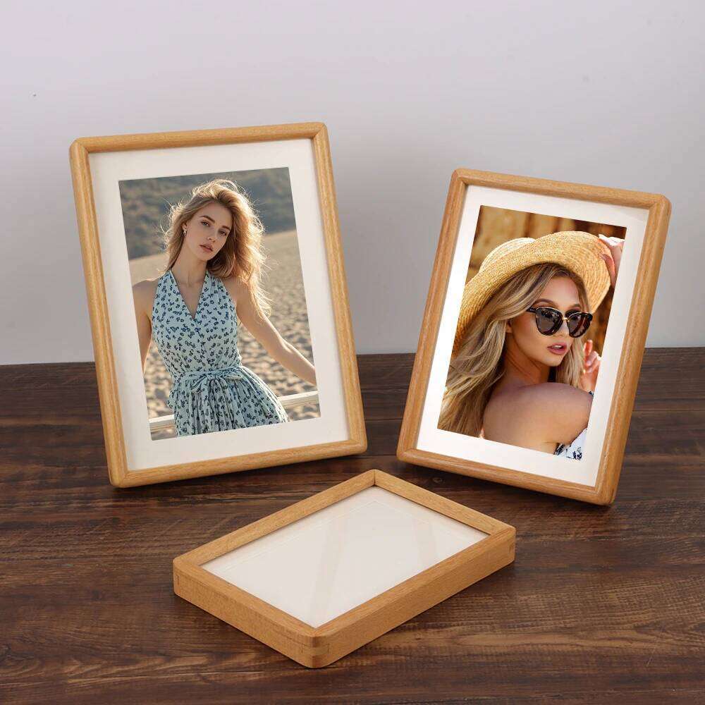 Fashion 6/7/8 Inch Black Walnut Real Wooden Handmade Mortise Tenon Photo Simple Picture Frame S260205