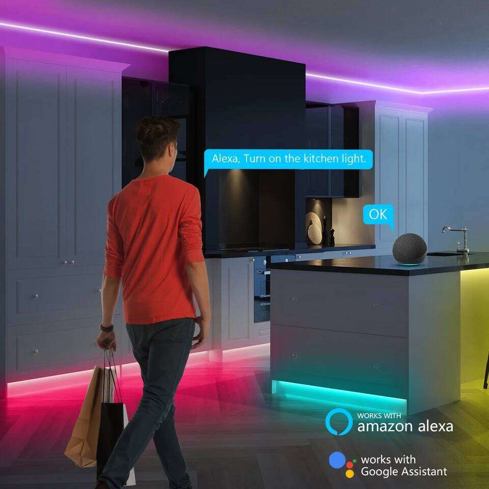 LED DC5V WiFi Neon RGB Strip 1M 2M 3M 4M 5M Work With Tuya App Smart Life/Alexa for TV Home Decor Lighting Z260206