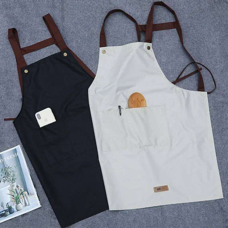 Waterproof Oil Kitchen Apron Adult Cooking Work Clothes Household Fashion Dirt Resistant Accessories S260205