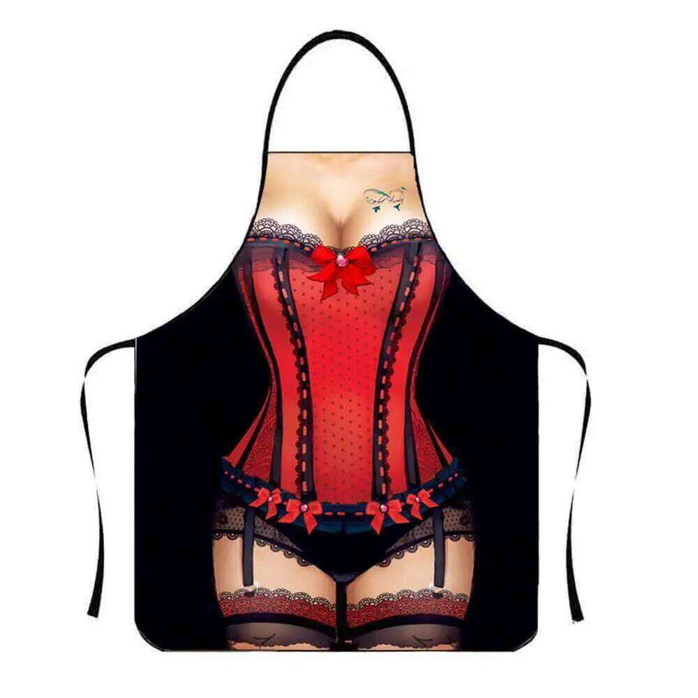 Funny Sexy Cooking Apron Kitchen Baking For Woman And Man Dinner BBQ Party Cartoon Delantal Cocina S260205