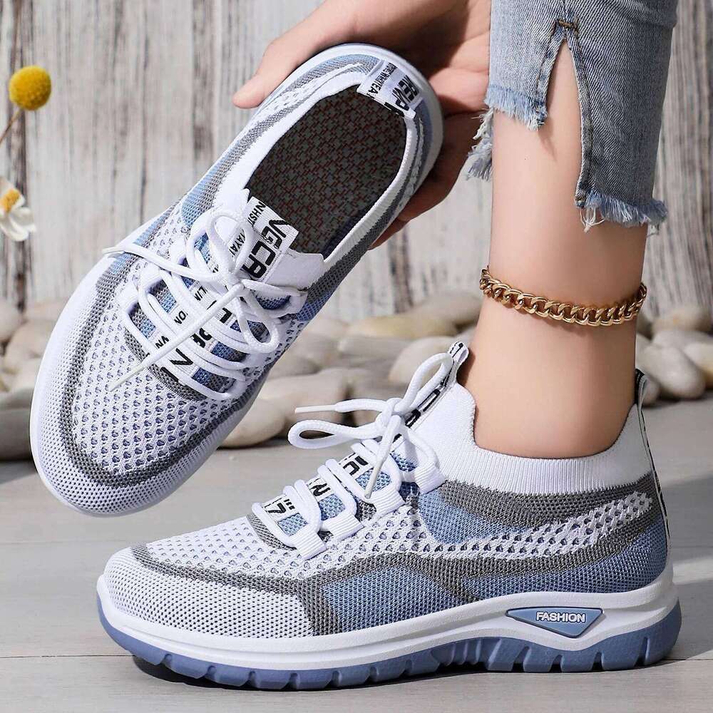 Spring new women's casual sports breathable lightweight anti slip flat outdoor hiking discount shoes free shipping